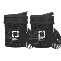 2 wash buckets each 20 litres Forged Carbon LIQUID...
