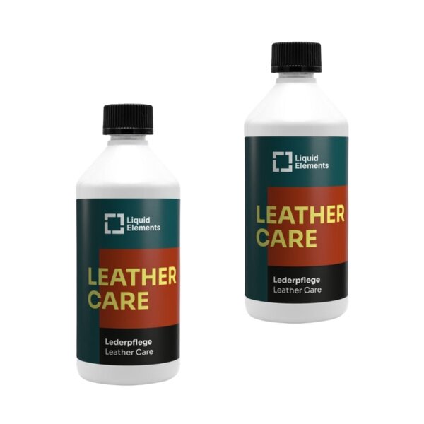 Leather Cleaner 2x500ml Leather Care LIQUID ELEMENTS for all types of leather