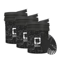 3 wash buckets each 20 litres Forged Carbon LIQUID...