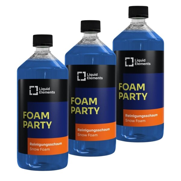 Cleaning foam 3x1l Foam Party Cherry Tec LIQUID ELEMENTS effective on dirt