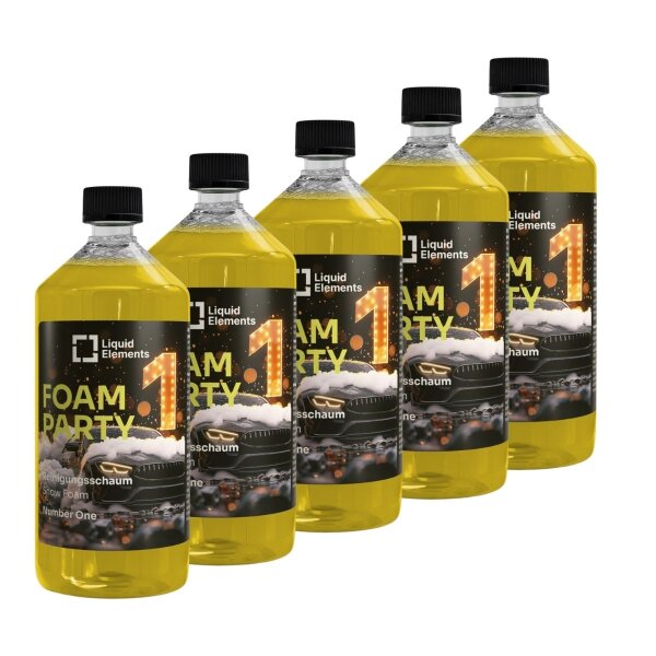 Cleaning foam 5x1l Foam Party Snow Foam LIQUID ELEMENTS effective against dirt