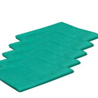 5 windscreen cleaning cloths lint-free glass care Green...