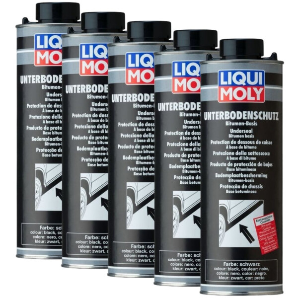 Bitumen-Unterbodenschutz schwarz 5x1 l Dosen LIQUI MOLY schützt vor Schäden