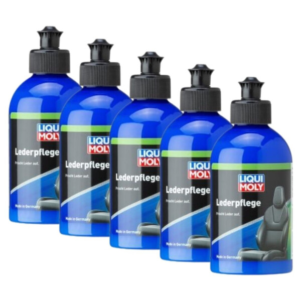 Leather care product 5x250 ml bottles LIQUI MOLY for sensitive leather surfaces