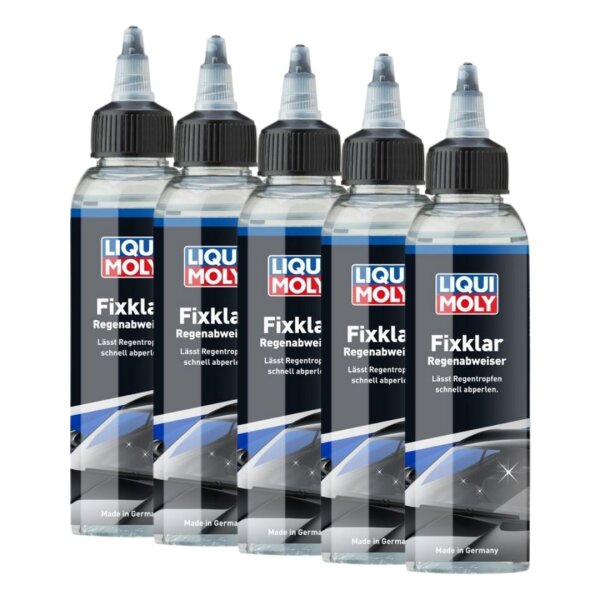 Scheibenversiegelung 5x125 ml Flaschen LIQUI MOLY Fixklar klare Sicht bei Regen