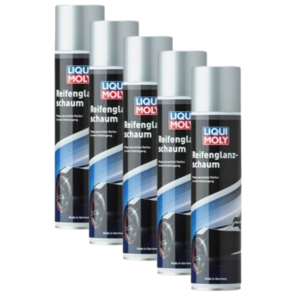 Reifenreiniger 5x400 ml in der Dose LIQUI MOLY für sichtbare Sauberkeit