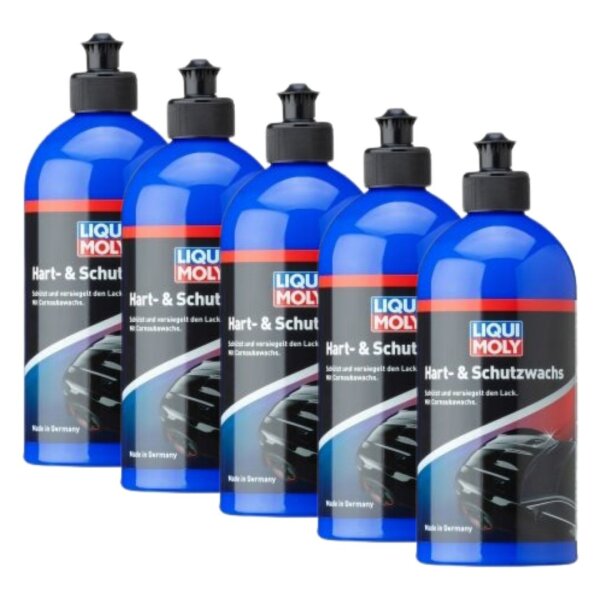 Preservative wax 5x500 ml in LIQUI MOLY bottle for better protection