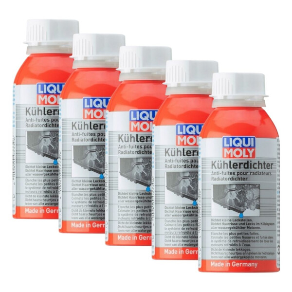 Radiator sealant 5x150 ml in LIQUI MOLY can for secure sealing