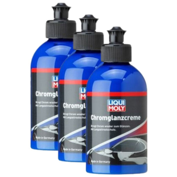 Chrome polish 3x250 ml in a bottle LIQUI MOLY for even more shine