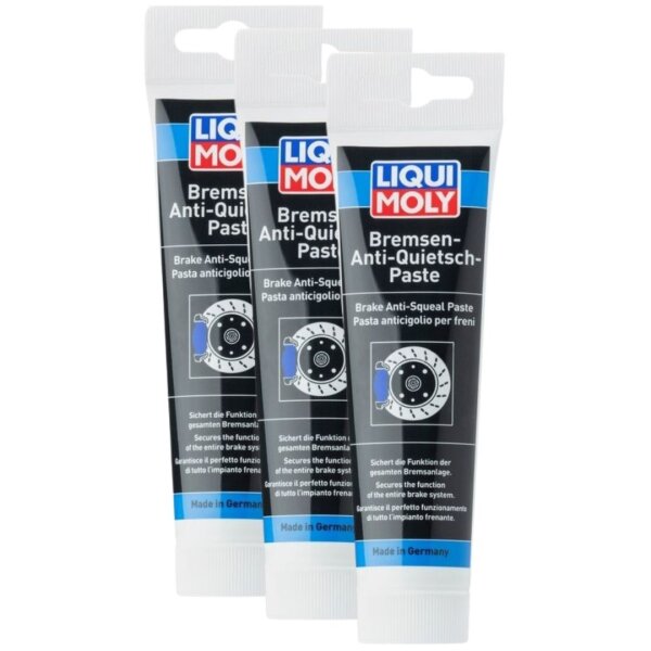 Paste 3x100 g tubes Brake clutch hydraulics LIQUI MOLY anti-squeak effect