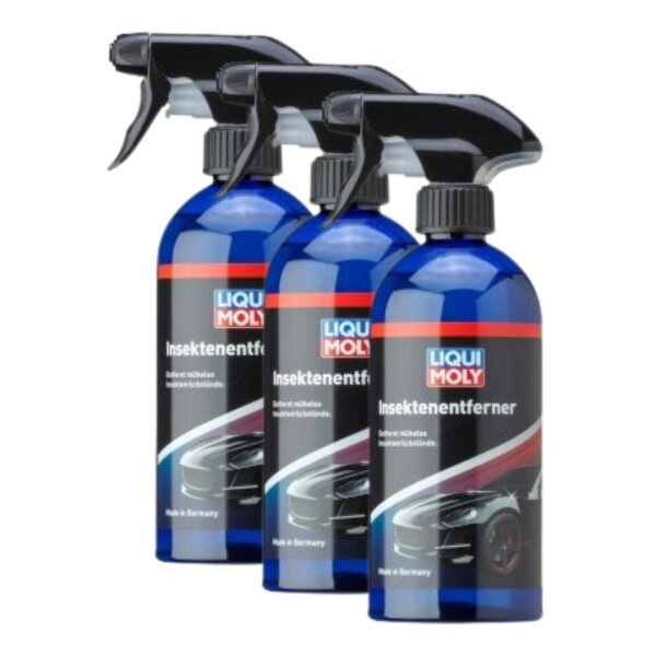 Insect remover 3x500 ml spray bottles LIQUI MOLY for heavy soiling