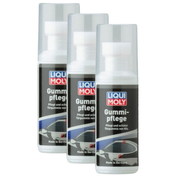 Rubber care product 3x75 ml in a bottle LIQUI MOLY for long-lasting seals