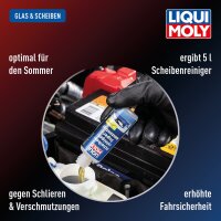 Cleaner 3x50 ml bottles windscreen cleaning system LIQUI MOLY no clogging