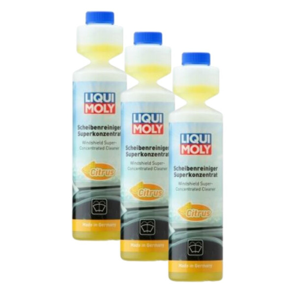 Reiniger 3x250 ml Flaschen Scheibenreinigungsanlage LIQUI MOLY kein Verstopfen