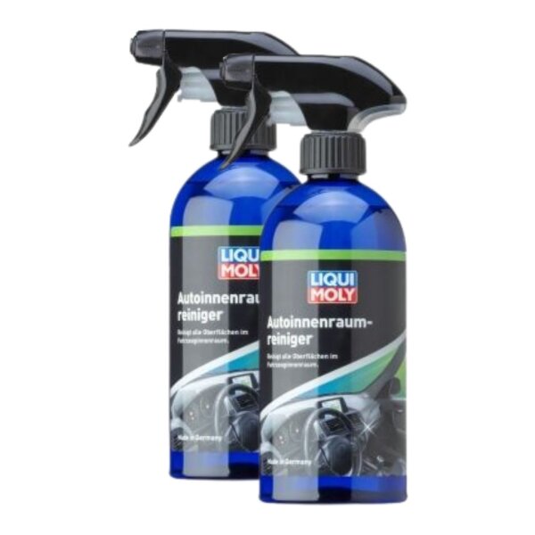 Interior cleaner 2x500 ml spray bottles LIQUI MOLY for the car interior