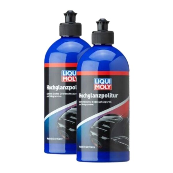 Lackpolitur 2x500 ml in der Flasche LIQUI MOLY für Hochglanz und Versiegelung