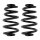 Suspension spring set for the car rear axle BILSTEIN B3 for e.g. AUDI A4 B7