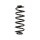 Suspension spring set for the car rear axle BILSTEIN B3 for e.g. AUDI A3