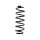 Suspension spring set for the car rear axle BILSTEIN B3 for MAZDA 2