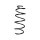 Suspension spring set front axle BILSTEIN B3 for e.g. FIAT PUNTO EVO