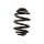 Suspension spring set for the car rear axle BILSTEIN B3 for BMW Z3 Coupe