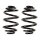 Suspension spring set for the car rear axle BILSTEIN B3 for e.g. BMW 3