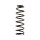 Suspension spring set for the car rear axle BILSTEIN B3 for e.g. FORD KA