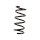 Suspension spring set for the car rear axle BILSTEIN B3 for e.g. FIAT 500
