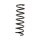 Suspension spring set for the car rear axle BILSTEIN B3 for e.g. MAZDA 3