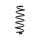 Suspension spring set for the car rear axle BILSTEIN B3 for e.g. AUDI A3