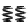 Suspension spring set for the car rear axle BILSTEIN B3 for e.g. VW GOLF IV
