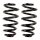 Suspension spring set rear axle BILSTEIN B3 for e.g. AUDI A4 B7 Avant