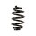 Suspension spring set for the car rear axle BILSTEIN B3 for e.g. VW SHARAN