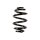 Suspension spring set for the car rear axle BILSTEIN B3 for e.g. VW SHARAN