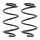 Fahrwerksfedern-Set Auto-Vorderachse BILSTEIN B3 für u.a. KIA CEED