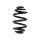 Suspension spring set for the car rear axle BILSTEIN B3 for e.g. BMW 3