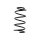 Suspension spring set front axle BILSTEIN B3 for e.g. FORD FOCUS III