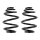 Suspension spring set for the car rear axle BILSTEIN B3 for OPEL CORSA C
