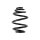 Suspension spring set for the car rear axle BILSTEIN B3 for OPEL CORSA C