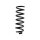 Suspension spring set front axle BILSTEIN B3 for e.g. MERCEDES-BENZ C-CLASS