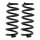 Suspension spring set rear axle BILSTEIN B3 for e.g. AUDI A3 Sportback