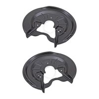 Brake disc splash plate set made of aluminium A.B.S. for...