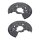 Brake disc splash plate set made of aluminium A.B.S. for BMW 1 Series and others