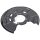 Brake disc splash plate set made of aluminium A.B.S. for BMW 1 Series and others