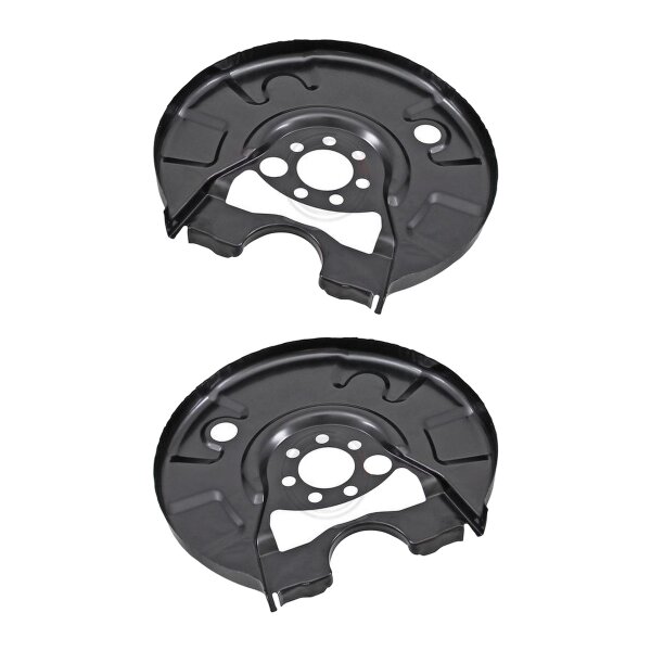 Brake disc splash plate set made of sheet steel A.B.S. suitable for VW GOLF