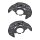 Brake disc splash plate set sheet steel A.B.S. for TOYOTA COROLLA and others