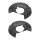 Brake disc splash plate set made of aluminium A.B.S. suitable for BMW X3