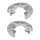 Brake disc splash plate set made of aluminium A.B.S. for AUDI A4 and others
