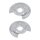 Brake disc splash plate set sheet steel Ø 290 mm A.B.S. for e.g. TOYOTA AVENSIS