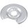 Brake disc splash plate set sheet steel Ø 320 mm A.B.S. for VOLVO 240 and others